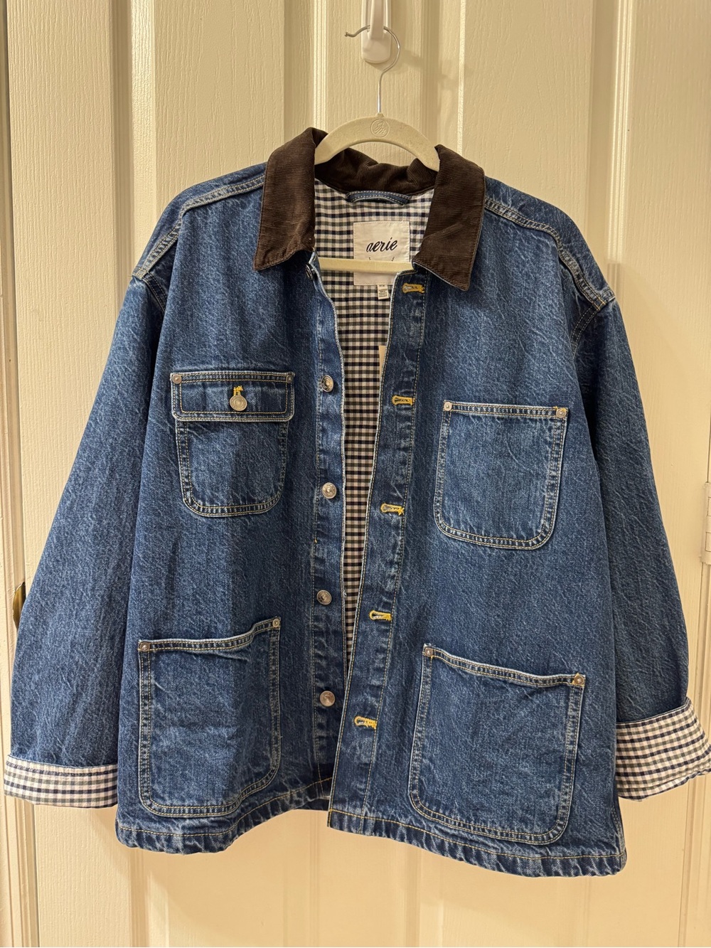 Aerie denim barn chore jacket